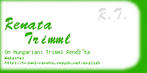 renata trimml business card